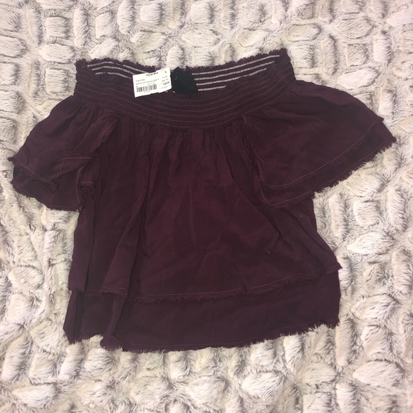 Blue Life show off shoulder top - Picture 2 of 3